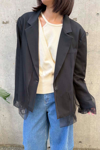 【予約：1月下旬〜2月上旬】Tulle Jacket／60251004002