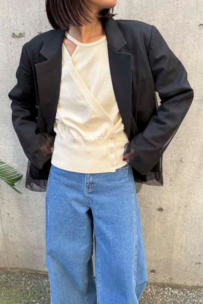 【予約：1月下旬〜2月上旬】Tulle Jacket／60251004002