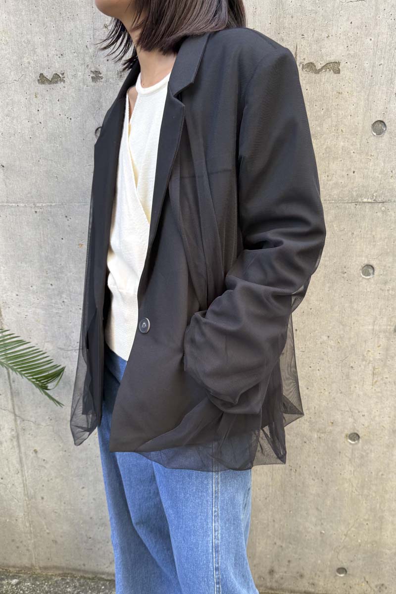 【予約：1月下旬〜2月上旬】Tulle Jacket／60251004002
