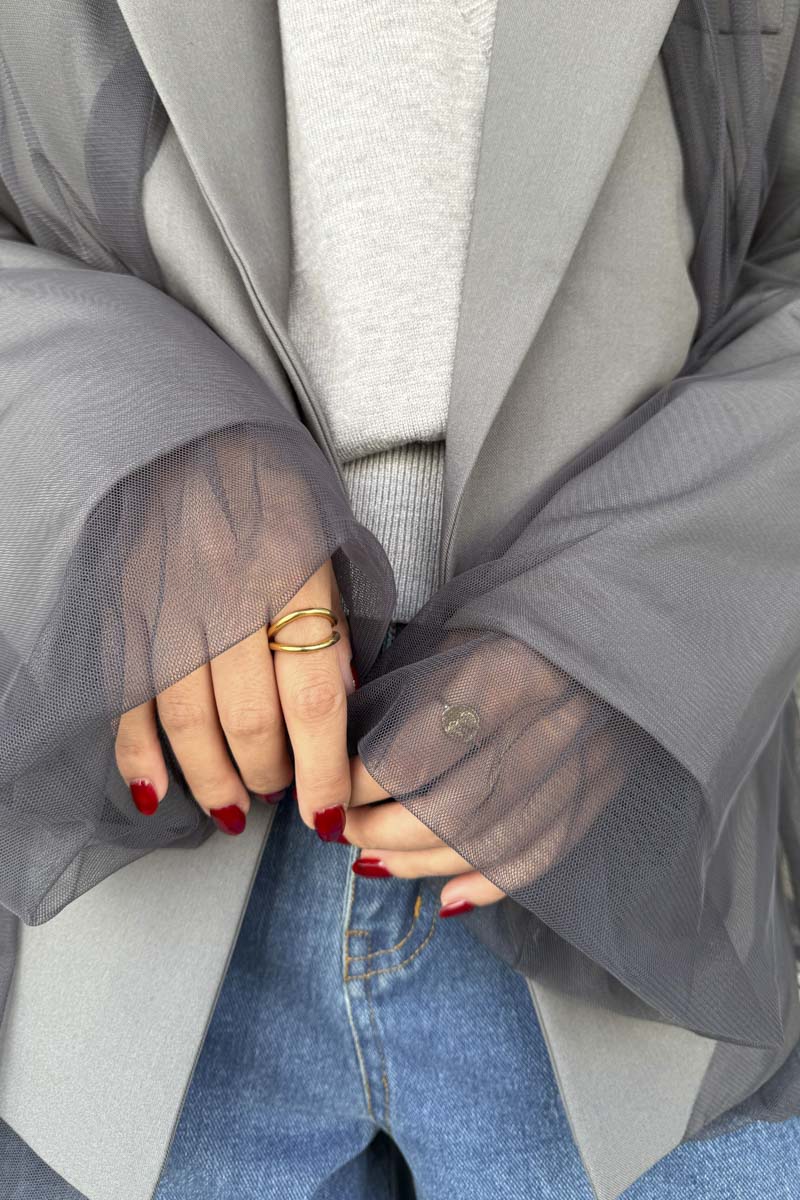 【予約：1月下旬〜2月上旬】Tulle Jacket／60251004002