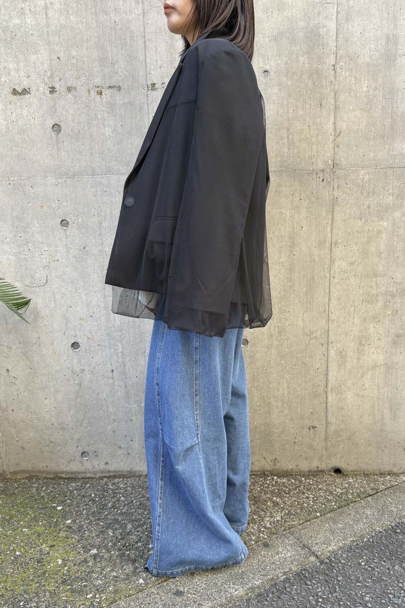 【予約：1月下旬〜2月上旬】Tulle Jacket／60251004002