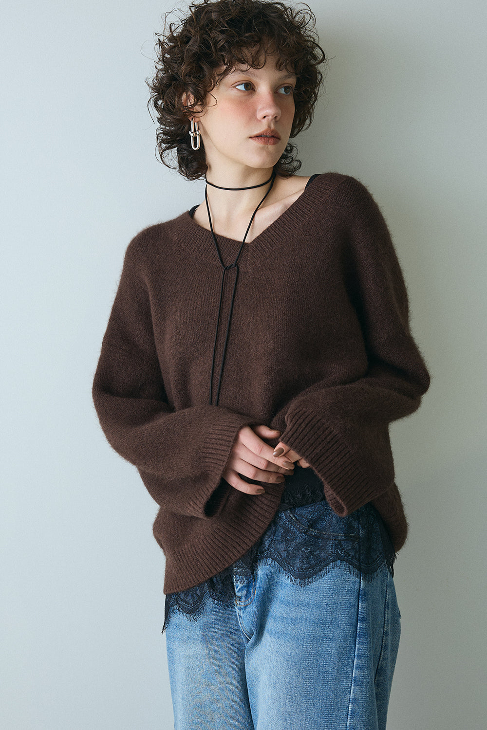 【予約：1月下旬〜2月上旬】Fluffy Essential Knit／60251009015