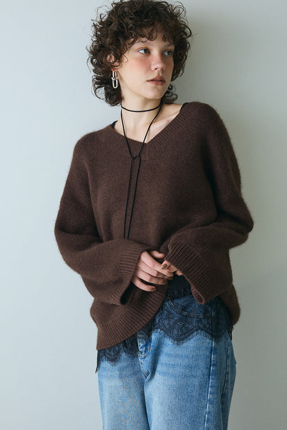 【予約：1月下旬〜2月上旬】Fluffy Essential Knit／60251009015