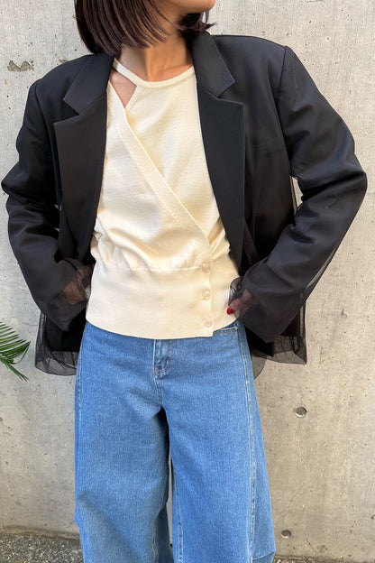 【予約：1月下旬〜2月上旬】Layered Knit／60251009022