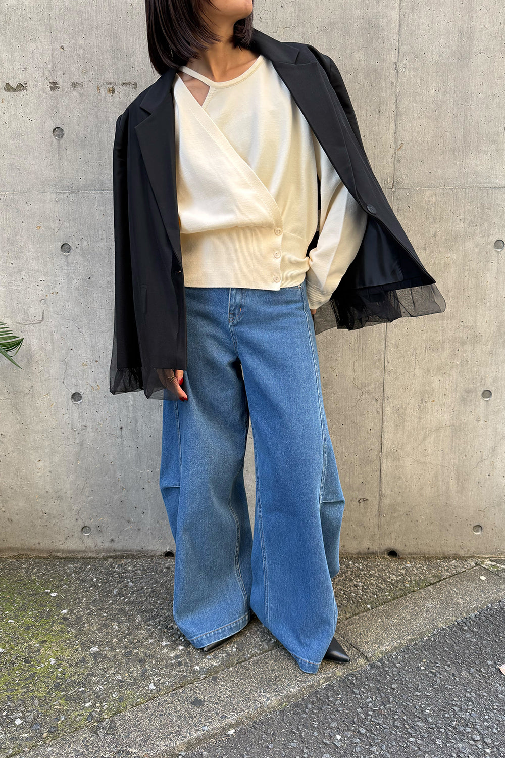 【予約：1月下旬〜2月上旬】Layered Knit／60251009022