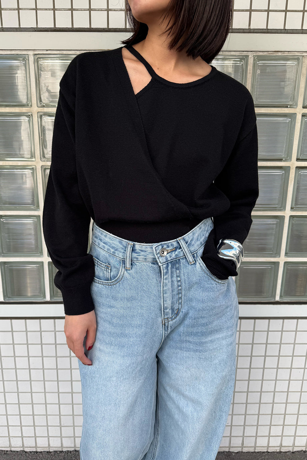 【予約：1月下旬〜2月上旬】Layered Knit／60251009022