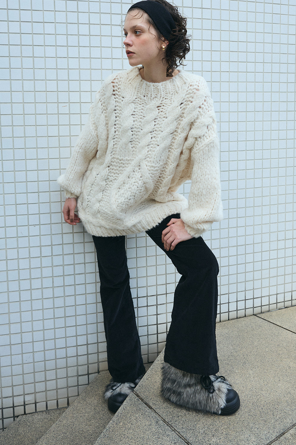 【予約：12月中旬】Alpaca Fur Boots／60251100054