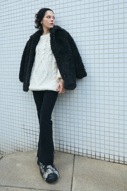 【予約：12月中旬】Alpaca Fur Boots／60251100054