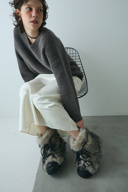 【予約：12月中旬】Alpaca Fur Boots／60251100054