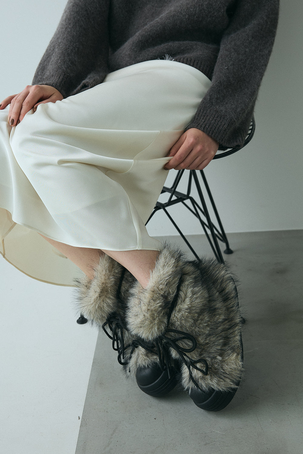 【予約：12月中旬】Alpaca Fur Boots／60251100054