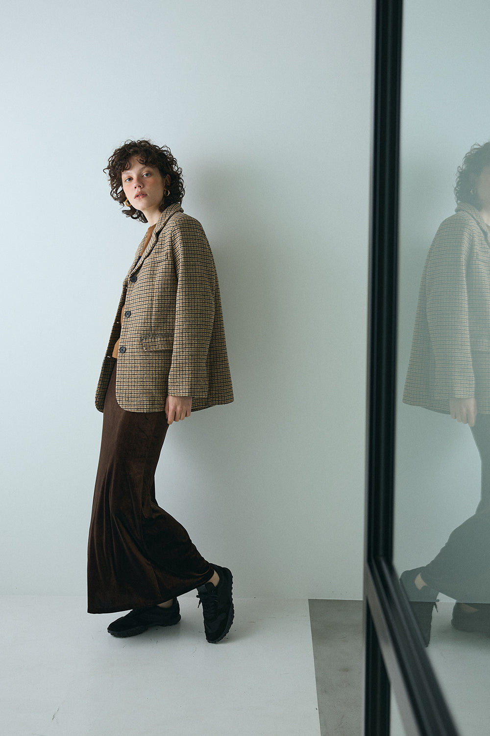 【予約：1月下旬〜2月上旬】Velvet Long Skirt／60251102053