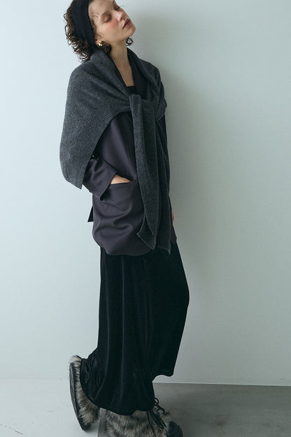 【予約：1月下旬〜2月上旬】Velvet Long Skirt／60251102053