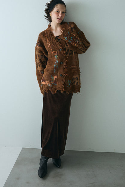 【予約：1月下旬〜2月上旬】Velvet Long Skirt／60251102053