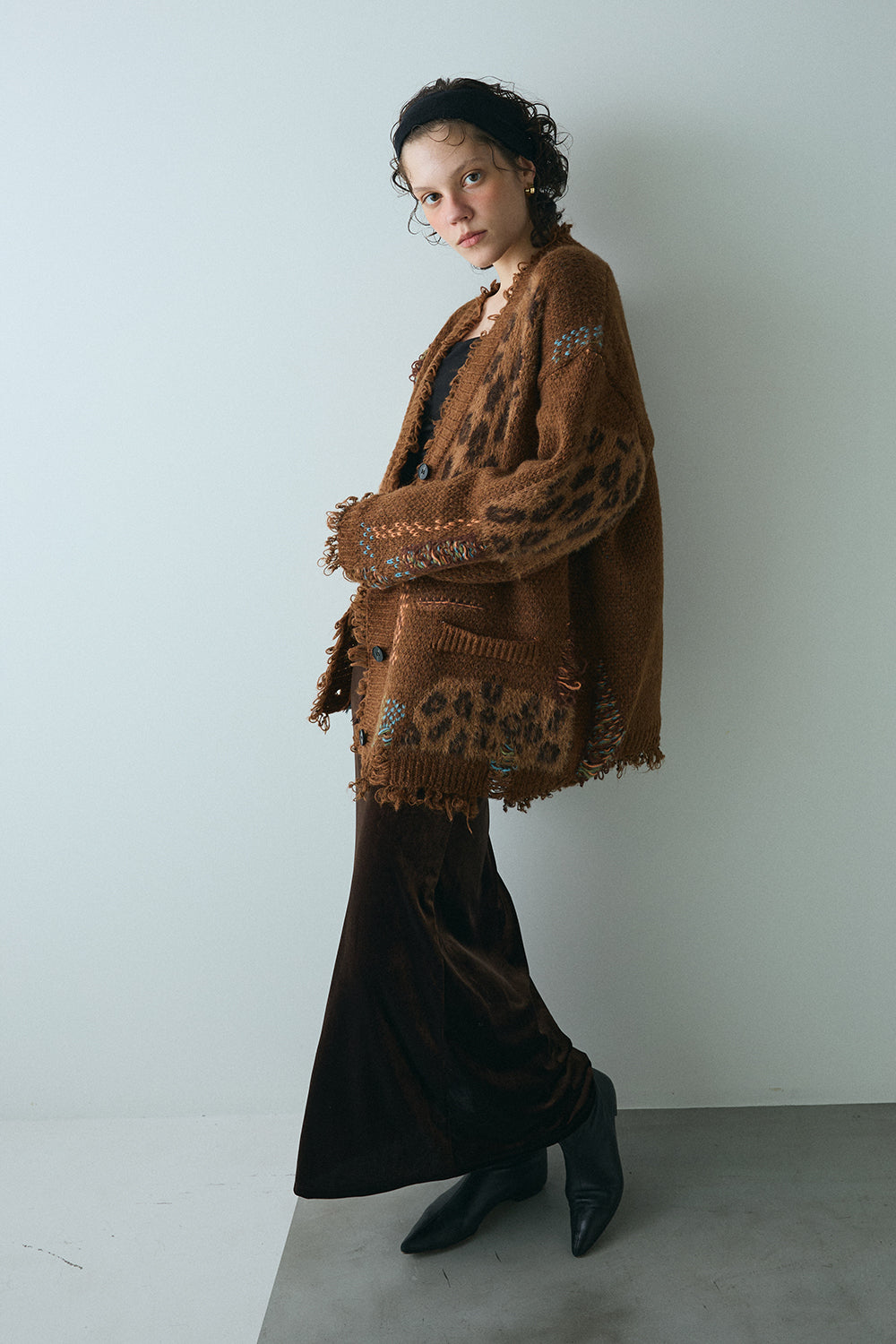 【予約：1月下旬〜2月上旬】Velvet Long Skirt／60251102053