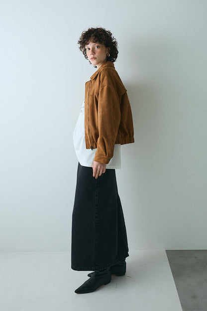 【予約：1月下旬〜2月上旬】Sleek Line Denim Skirt／60251002024