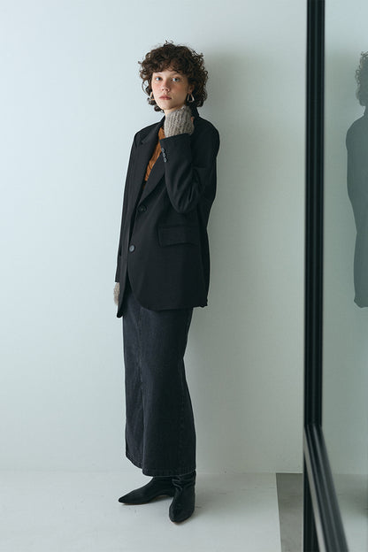 【予約：1月下旬〜2月上旬】Sleek Line Denim Skirt／60251002024