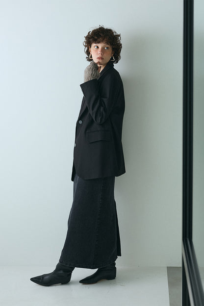 【予約：1月下旬〜2月上旬】Sleek Line Denim Skirt／60251002024