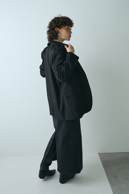 【予約：1月下旬〜2月上旬】Sleek Line Denim Skirt／60251002024