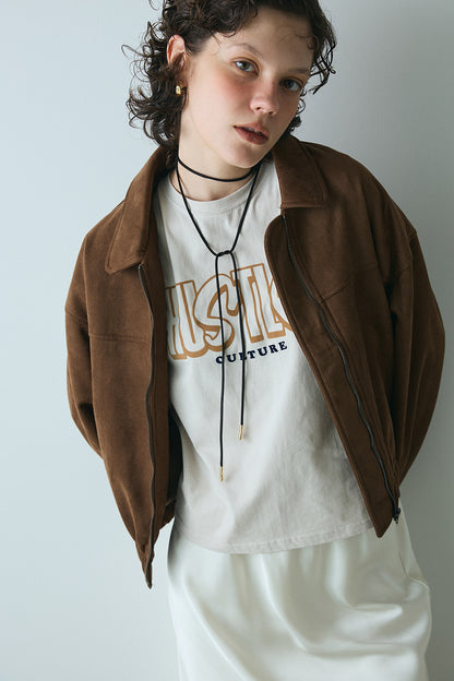 【予約：1月下旬〜2月上旬】Eco Suede Jacket／60251104042