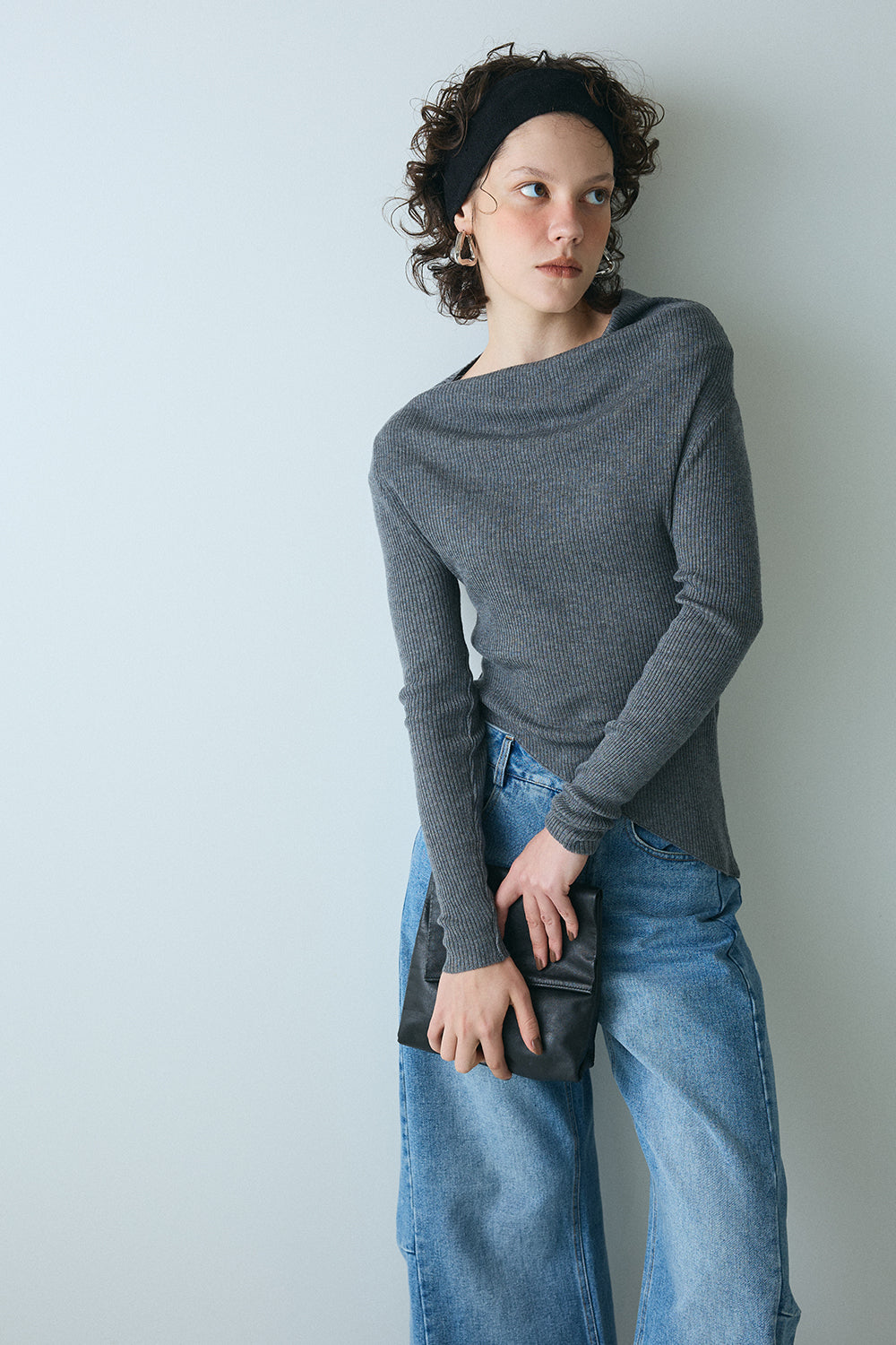 【予約：1月下旬〜2月上旬】Hem Rib Knit／60251108051