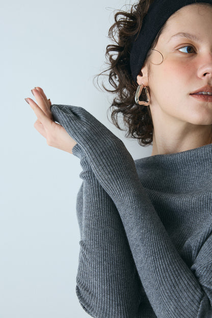 【予約：1月下旬〜2月上旬】Hem Rib Knit／60251108051