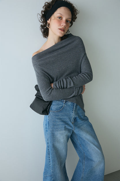 【予約：1月下旬〜2月上旬】Hem Rib Knit／60251108051