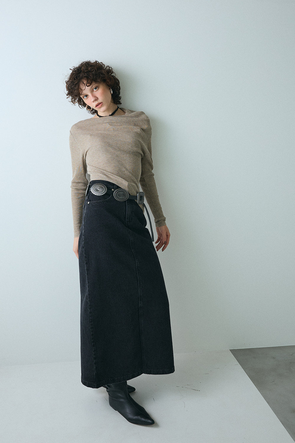 【予約：1月下旬〜2月上旬】Hem Rib Knit／60251108051