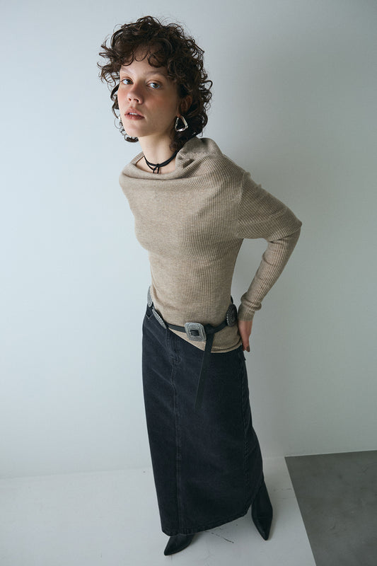 【予約：1月下旬〜2月上旬】Hem Rib Knit／60251108051