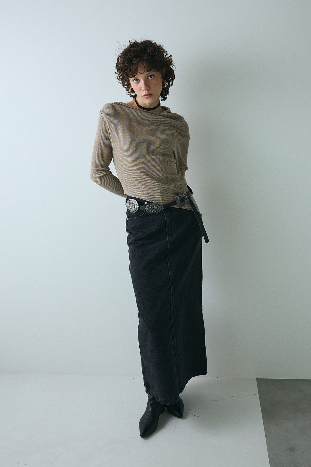 【予約：1月下旬〜2月上旬】Hem Rib Knit／60251108051