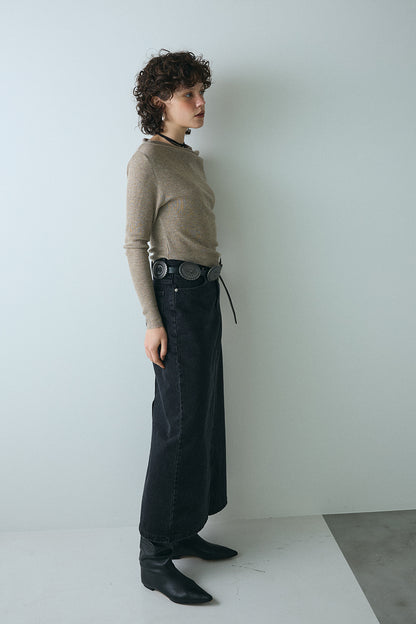 【予約：1月下旬〜2月上旬】Hem Rib Knit／60251108051