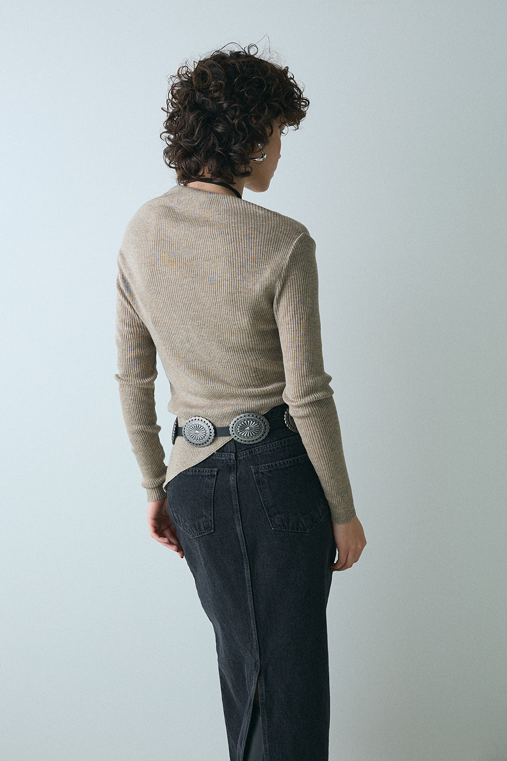 【予約：1月下旬〜2月上旬】Hem Rib Knit／60251108051