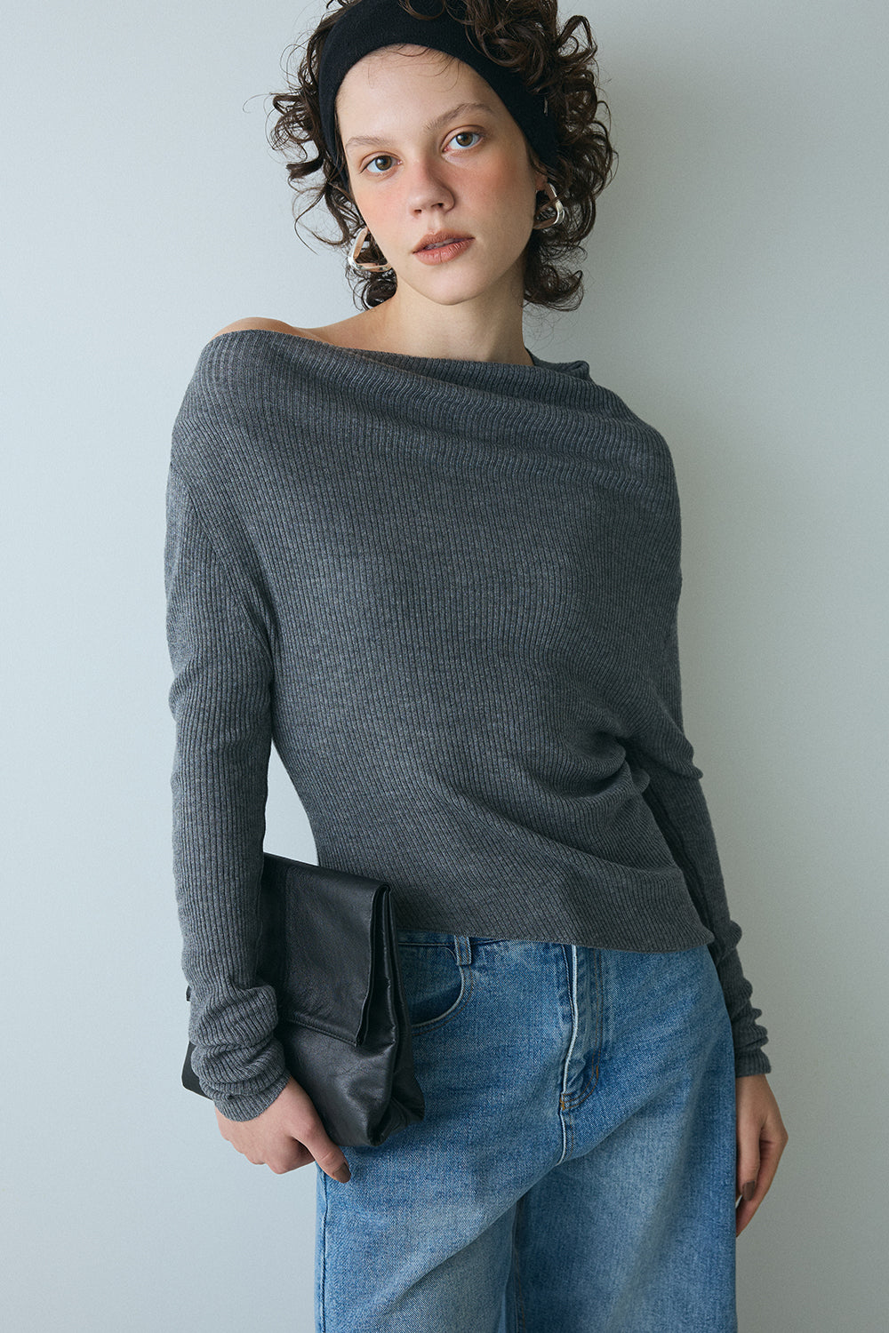 【予約：1月下旬〜2月上旬】Hem Rib Knit／60251108051