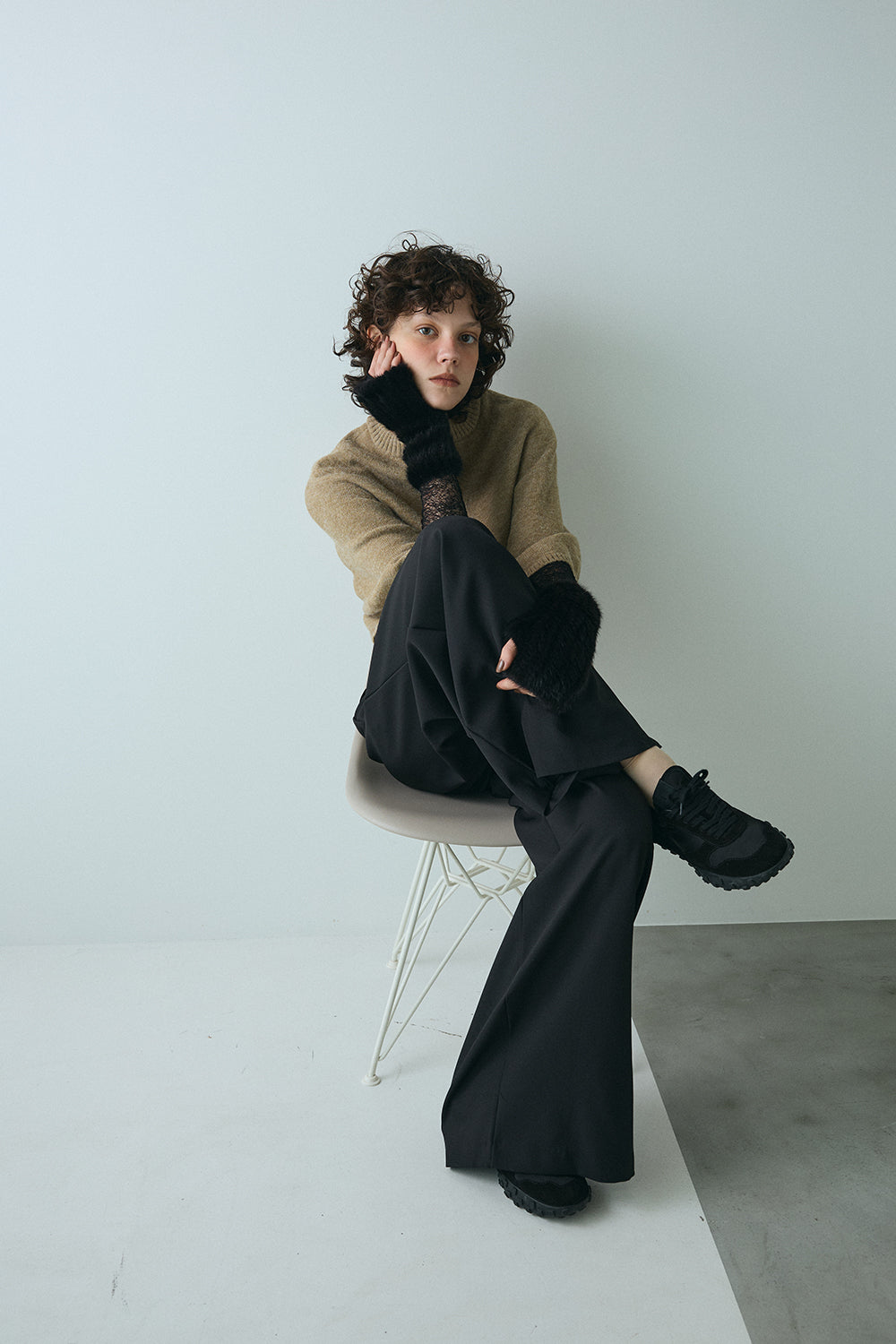 【予約：1月下旬〜2月上旬】Knit Cape Cardigan／60251109043