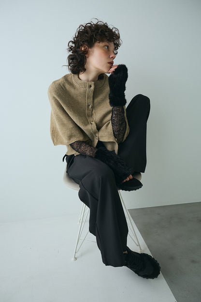 【予約：1月下旬〜2月上旬】Knit Cape Cardigan／60251109043