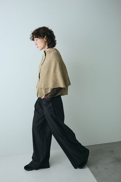 【予約：1月下旬〜2月上旬】Knit Cape Cardigan／60251109043