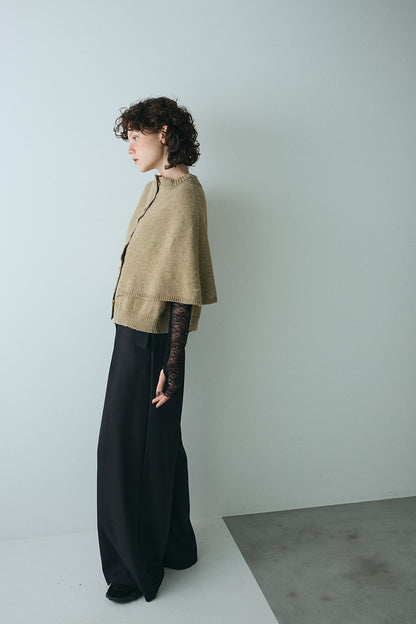 【予約：1月下旬〜2月上旬】Knit Cape Cardigan／60251109043