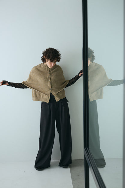 【予約：1月下旬〜2月上旬】Knit Cape Cardigan／60251109043