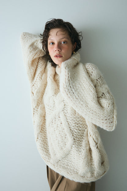【予約：12月中旬】Chunky Cable Knit／60251109044