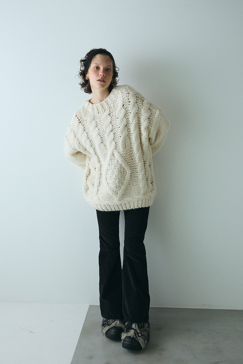 【予約：12月中旬】Chunky Cable Knit／60251109044