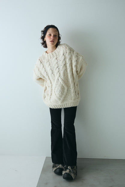 【予約：12月中旬】Chunky Cable Knit／60251109044