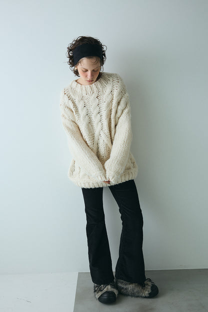 【予約：12月中旬】Chunky Cable Knit／60251109044
