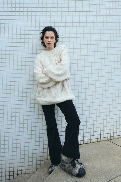 【予約：12月中旬】Alpaca Fur Boots／60251100054