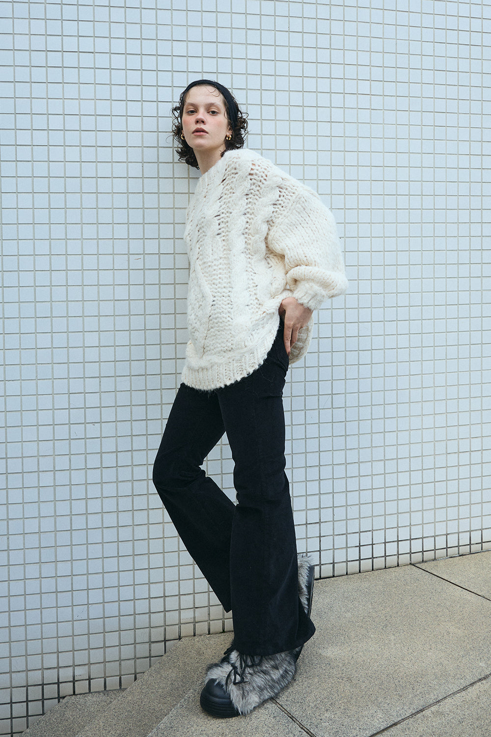 【予約：12月中旬】Chunky Cable Knit／60251109044