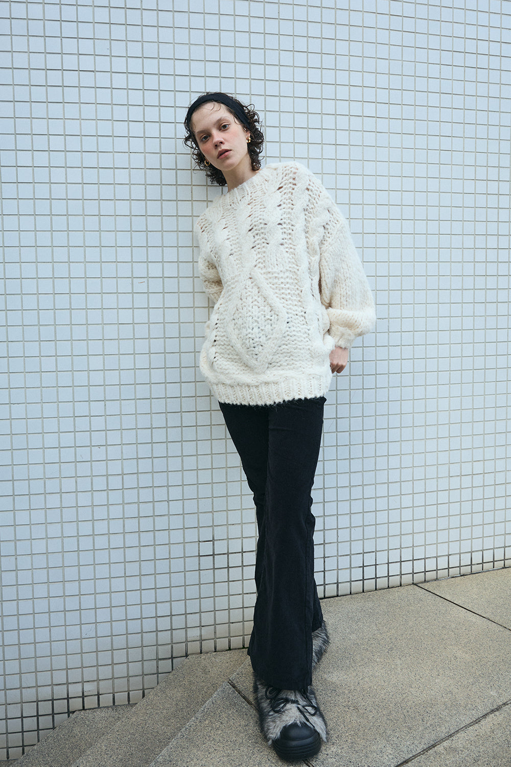 【予約：12月中旬】Chunky Cable Knit／60251109044