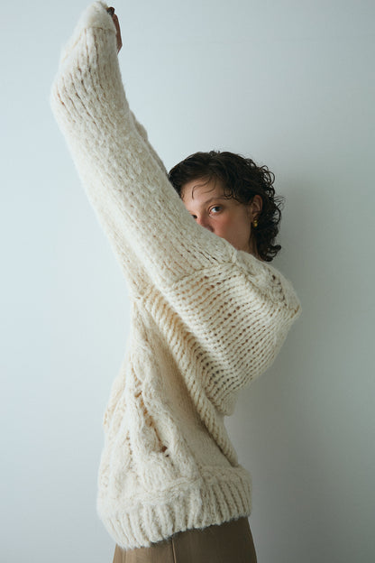 【予約：12月中旬】Chunky Cable Knit／60251109044