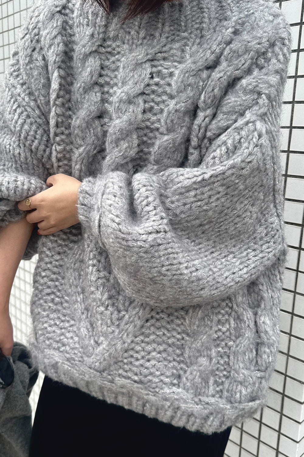 【予約：12月中旬】Chunky Cable Knit／60251109044
