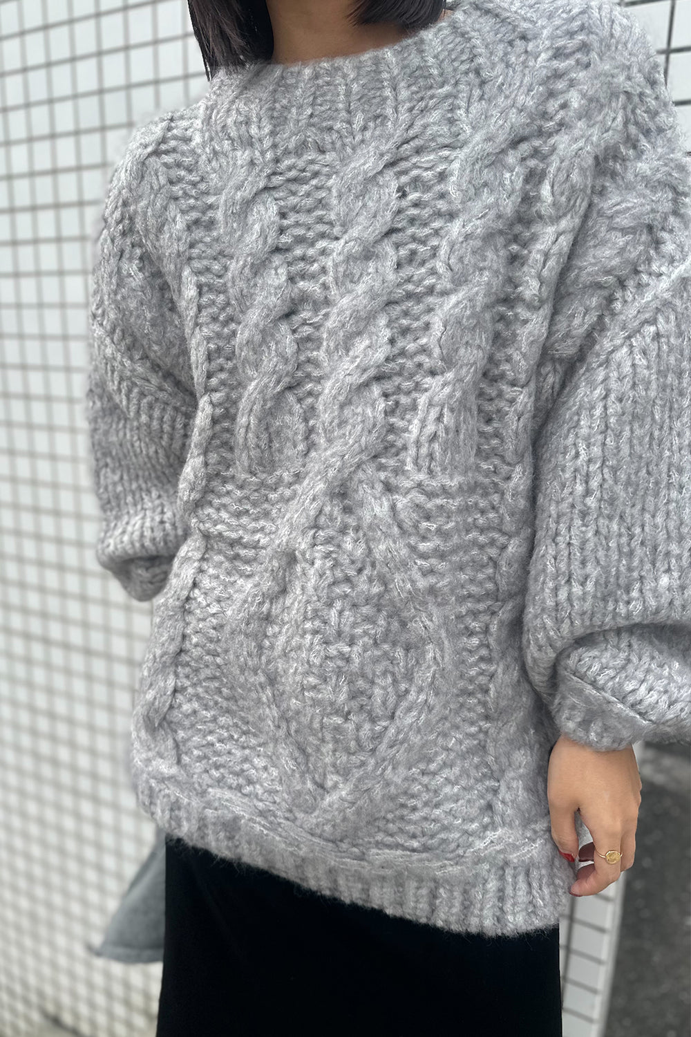 【予約：12月中旬】Chunky Cable Knit／60251109044