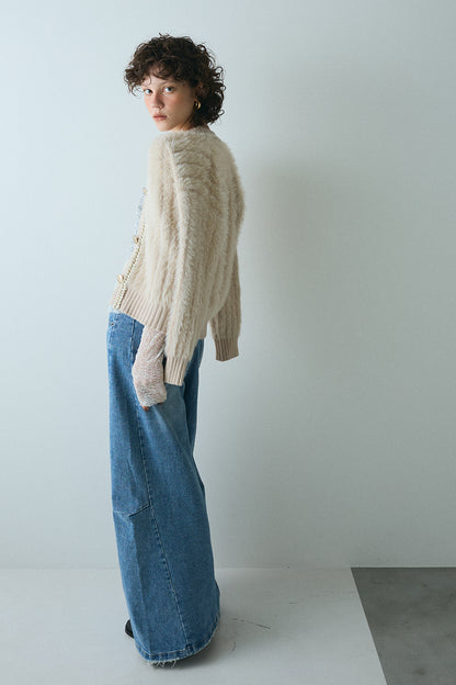 【予約：1月下旬〜2月上旬】Eco Fur Cardigan／60251109045