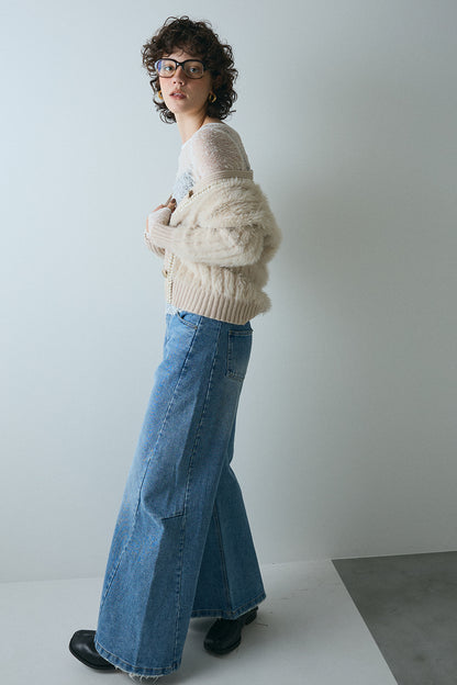 【予約：1月下旬〜2月上旬】Eco Fur Cardigan／60251109045