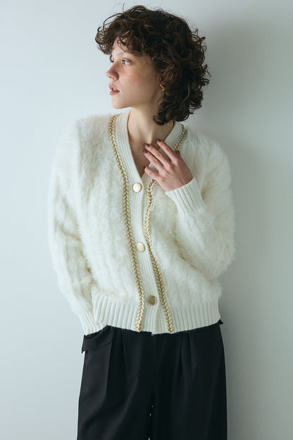 【予約：1月下旬〜2月上旬】Eco Fur Cardigan／60251109045